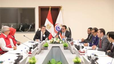 وزير الصحة يستقبل رئيس هيئة الكوارث والطوارئ والسفير التركي لبحث سبل التعاون لإيصال المساعدات الطبية لأهالي غزة