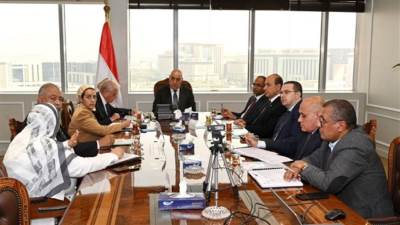 الجزار وفودة يتابعان المشروعات المشتركة فى مجالات الإسكان والمياه والصرف والمشاريع التنموية بجنوب سيناء