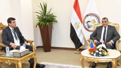 "وزير الدولة للإنتاج الحربي" يستقبل "نائب رئيس الوكالة الرومانية للاستثمار والتجارة الخارجية" لبحث أوجه التعاون المشترك