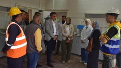 مسئولو الإسكان في جولة تفقدية لمتابعة أعمال المرافق والمشروعات الجارية بالسويس الجديدة