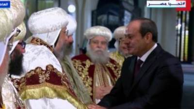  بث مباشر.. الرئيس السيسى فى كاتدرائية العاصمة الإدارية للتهنئة بعيد الميلاد 