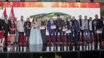 أبطال رياضة السيارات المصرية والعربية يحتفلون بتوزيع جوائز (REV IT UP Oscars)