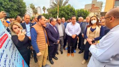 وزير الصحة والسكان ونائب محافظ البحيرة يتفقدان الخدمات المقدمة للمواطنين بمستشفى دنشال لأمراض الكبد والجهاز الهضمي 