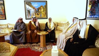 العسومي يستقبل الدكتور جاسم الياقوت رئيس اللجنة العليا المنظمة لمبادرة "كرتنا ثقافتنا" 