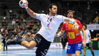 إبراهيم  المصري: هدفنا التتويج باللقب ونشكر الجمهور المصري ونطالبه باستمرار الدعم في النهائي 