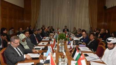 اللجنة العربية المؤقتة تعقد إجتماعها الثاني لوضع إجراءات لوقف العدوان على الشعب الفلسطيني   