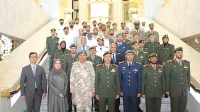 إنطلاق الدورة العربية العسكرية الرابعة لتدريب وتحكيم رياضة الخماسى العسكرى بالإمارات 