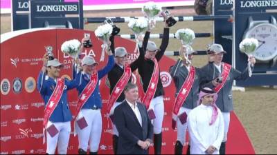 محمد زيادة صانع تاريخ الفروسية المصرية يحقق إنجازاً جديدا بالفوز بفضية الدورى العالمى للفرق 