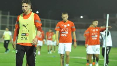 المنتخب الأوليمبي "كامل العدد" فى أول تدريباته بالسعودية استعدادا لبطولة غرب آسيا 