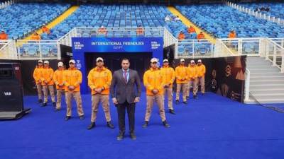 انتشار أمني باستاد مصر وتسهيل دخول الجماهير قبل مباراة مصر وكرواتيا.. صور 