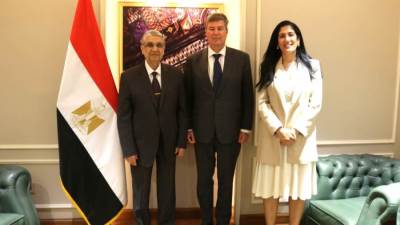 وزير الكهرباء يستقبل سفير بلجيكا بالقاهرة وذلك لبحث سبل وتعزيز التعاون المستقبلى