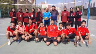 فوز فريق طلائع كرة الطائرة بنادى سرس الليان على المركز الأول على مستوى المحافظة