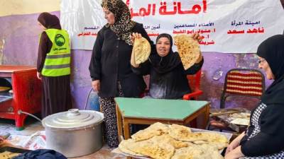 «مستقبل وطن» يقيم معرضًا لمنتجات المرأة المعيلة من المخبوزات البلدية بقسم الجيزة 
