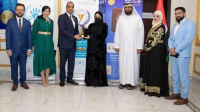 اتحاد المبدعين العرب عضو الأمم المتحدة يمنح مريم بنت آل مكتوم شهادةَ الإبداع الاجتماعي وعضويته الفخرية