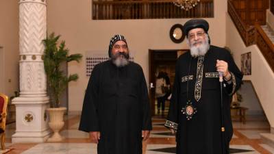 دير مارمرقس بطريق العلمين .. يحتفل بعيد استشهاد القديس ابسخيرون القلينى " الأب القوى  " 