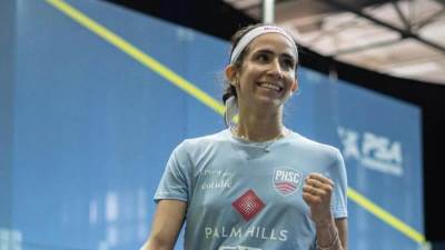 بطلة بالم هيلز نوران جوهر تتوج ببطولة العظماء الثمانية للإسكواش لتصبح أكثر اللاعبات فوزًا باللقب