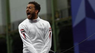  الميدالية الأولى لمصر.. محمد السيد يحرز البرونزية فى سلاح سيف المبارزة 