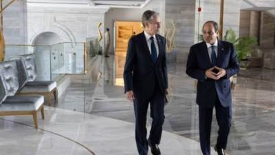  بلينكن: ناقشت مع الرئيس السيسى الشراكة الثنائية وجهود وقف إطلاق النار 