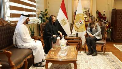 وزيرة التنمية المحلية تستقبل سفيرة دولة الإمارات لبحث مجالات التعاون المشترك بين الجانبين