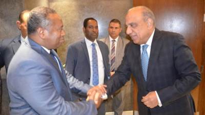 وزير الكهرباء يستقبل نظيره الجيبوتى لدعم وتعزيز التعاون بين البلدين