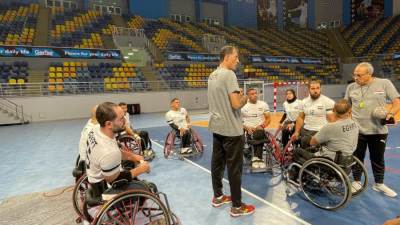 كلاكيت ثاني مرة..منتخب الكراسي المتحركة لليد يهزم أمريكا استعدادًا المونديال 