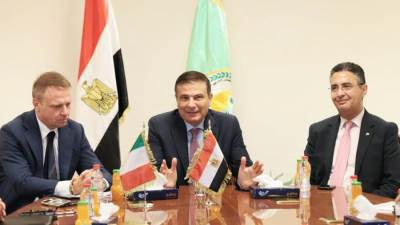 وزيرا الزراعة والتموين يبحثان مع وزير الزراعة الإيطالي التعاون في مجال تحقيق الأمن الغذائي 