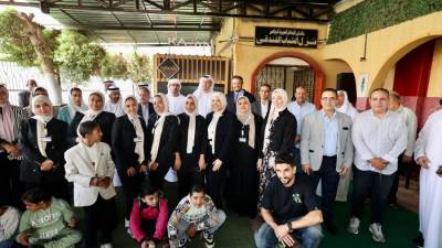 رئيس بيراميدز ونجوم الفريق يشاركون فى زيارة وفد مؤسسة زايد لذوي الهمم