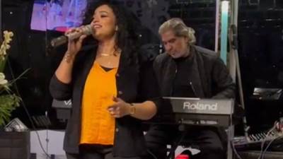 الفنانة إنجي علي تحيي حفل ورده الشيخ زايد