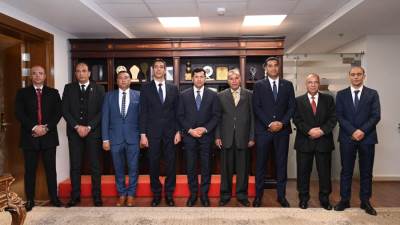 وزير الشباب والرياضة يلتقي مجلس ادارة اتحاد العاب القوي الجديد 