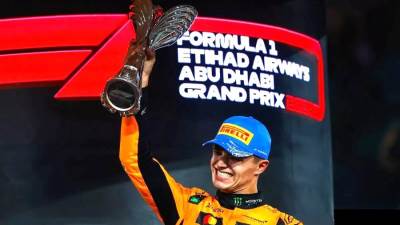 "نوريس" يختتم موسم 2024 بالفوز على حلبة (مرسى ياس) ويهدى الفوز لفريقه ماكلارين ببطولة الصانعين