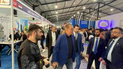 بالصور.. إقبال كبير على الشركات المصرية المشاركة بمعرض العرق الدولي للإنشاءات 