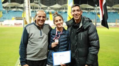 رقم قياسي ل "ملك عبد الغني "فى سباق 3000  متر موانع ببطولة الجمهورية 