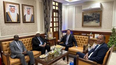 سفير  الصومال بالقاهرة يلتقي المندوب الدائم لدولة الكويت لدى جامعة الدول العربية