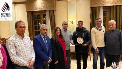 نادي سبورتنج يكرّم رئيس الاتحاد المصري لألعاب القوى