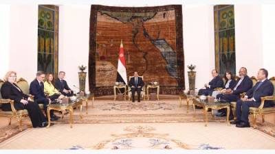 الرئيس عبد الفتاح السيسى يستقبل وزير الخارجية الأمريكى