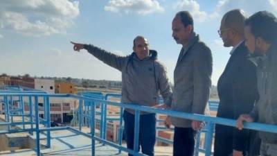 رئيس جهاز النوبارية الجديدة يتفقد محطة تنقية المياه وروافع الصرف لمتابعة أعمال التشغيل