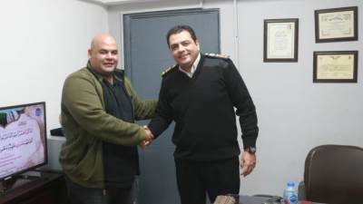 رئيس مركز الواحات يهنئ القيادات الشرطية بمناسبة عيد الشرطة ال 73