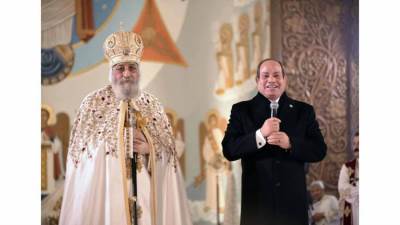 الرئيس السيسى يشارك فى احتفالات عيد الميلاد المجيد بكاتدرائية ميلاد المسيح بالعاصمة الإدارية الجديدة