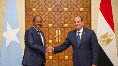 السيسى ونظيره الصومالى يؤكدان مواصلة العمل المشترك تفعيلًا لبروتوكول التعاون العسكرى