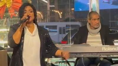 الفنانة إنجي علي تشعل حفلات وردة الشيخ زايد