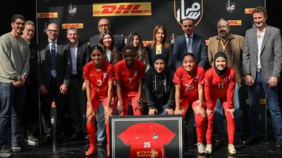 بعد التتويج ببرونزية إفريقيا.. دي إتش ال راعي رسمي لفريق مسار للكرة النسائية 
