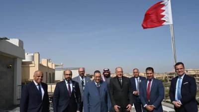 وفد من جامعة الدول العربية يزور الملحقية العسكرية لمملكة البحرين بالقاهرة
