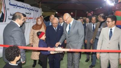 محافظ القليوبية يفتتح معرضين أهلاً رمضان ببنها وكفر شكر  