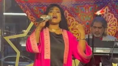 الفنانة إنجي علي تشعل حفل ورده الشيخ زايد وسط أجواء رمضانية 