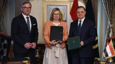 وزير الداخلية يستقبل مُفوض الهجرة والشئون الداخلية والمُديرة التنفيذية لوكالة الإتحاد الأوروبى لبحث أوجه التعاون المُشترك