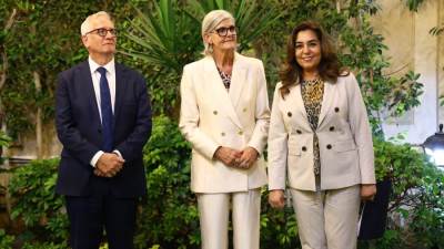 وزيرة التنمية المحلية تشارك بحفل استقبال الحاكم العام لأستراليا لمصر