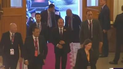 الرئيس السيسى يصل مقر الكرملين