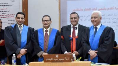 أكاديمية السادات تمنح وكيل وزارة الاستثمار درجة الدكتوراه في "دور التمكين الإداري في تحسين كفاءة المنظمات العامة"