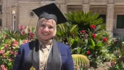 شرين رضوان تنال الماجستير وتُمهّد طريقها نحو الدكتوراه