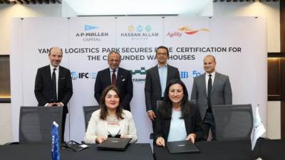 مجمع ينمو اللوجيستي الممول من البنك التجاري الدولي يحصل على شهادة EDGE Advanced"" للمباني الخضراء